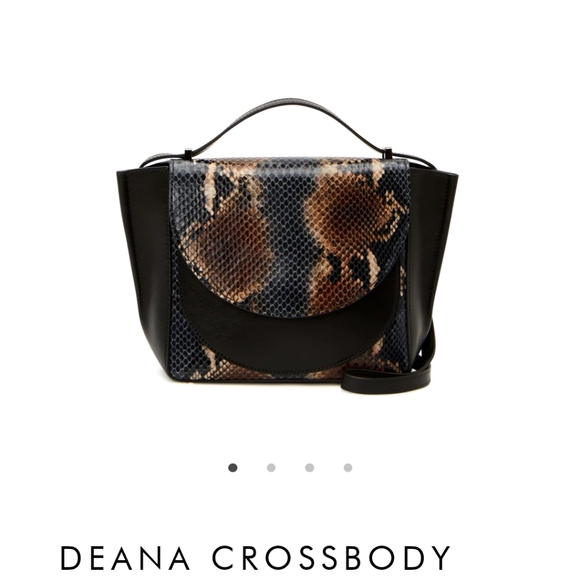 Aquatalia Handbags - Aquatalia Crossbody Snakeskin Leather Bag